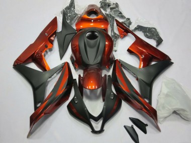 Kits Carenado Moto Honda CBR600RR 2007-2008 - Naranja Negro Mate