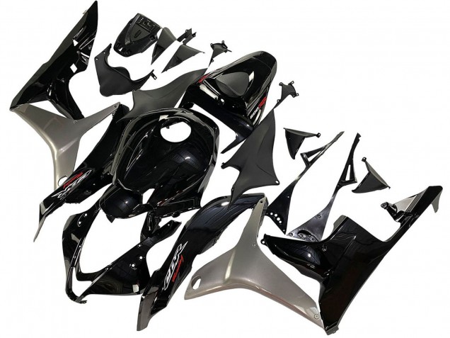 Kits Carenado Moto Honda CBR600RR 2007-2008 - Plata Negro Brillante