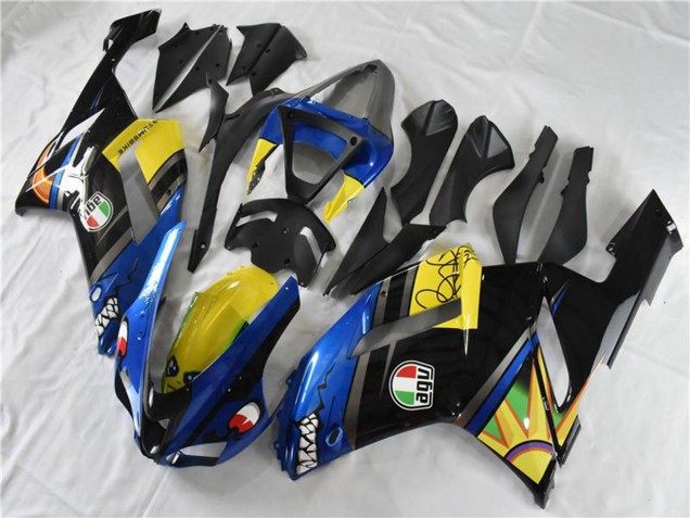 Carenados Moto Kawasaki ZX6R 2007-2008 - Azul Tiburón