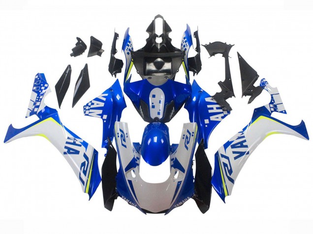 Carenados Moto Yamaha YZF 1000 R1 2020-2025 - Blanco Azul Neon Amarillo Negro Brillante