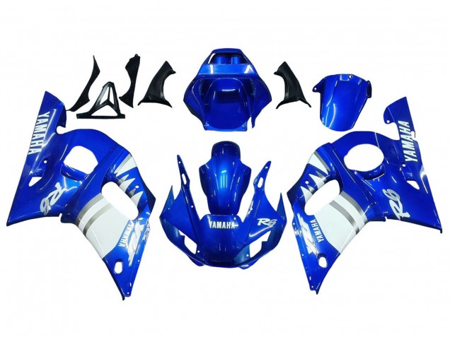 Carenados Moto Yamaha YZF 600 R6 1998-2002 - Azul Blanco