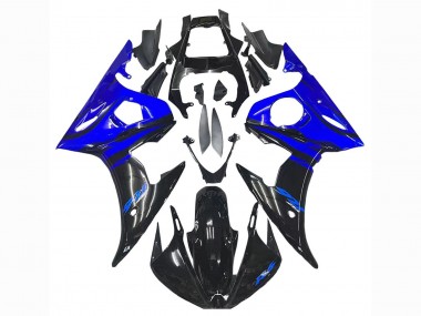 Carenado Moto Yamaha YZF R6 2003-2004 - Azul Negro Brillante
