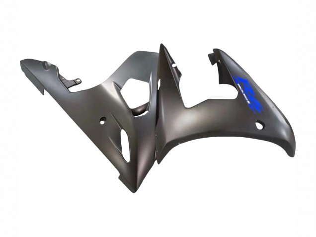 Carenados Moto Yamaha YZF R6 2003-2004 - Negro Mate Azul