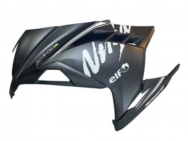 Carenados Moto Kawasaki EX300 2013-2017 - Negro Mate Blanco Elf Nieve