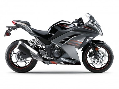 Carenados Moto Kawasaki EX300 2013-2017 - Negro Plata Rojo