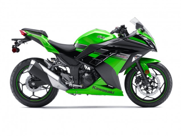 Carenado Moto Kawasaki EX300 2013-2024 - Verde Negro