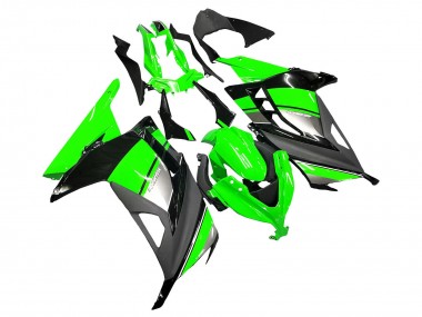 Carenados Moto Kawasaki EX300 2013-2017 - Verde Plata Negro