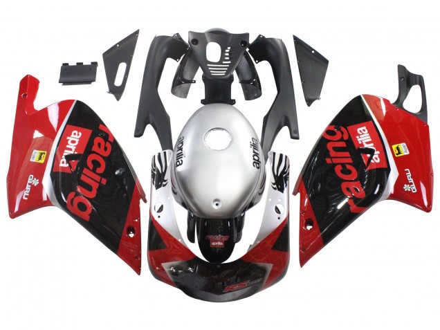 Carenados Moto Aprilia RS125 2000-2005 - Rojo Negro Plata Carrera