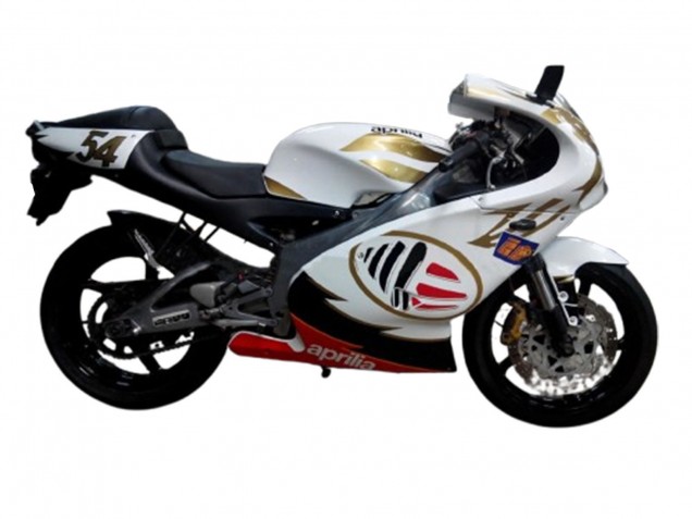 Carenados Moto Aprilia RS125 2000-2005 - Blanco Amarillo Rojo