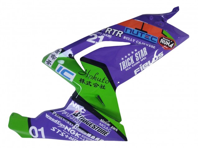 Carenados Moto Aprilia RS125 2006-2011 - Púrpura Verde Rojo