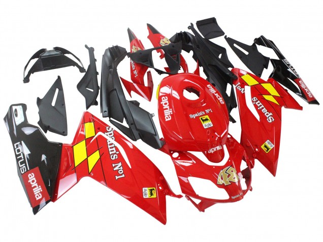 Carenados Moto Aprilia RS125 2006-2011 - Rojo Blanco Amarillo Negro