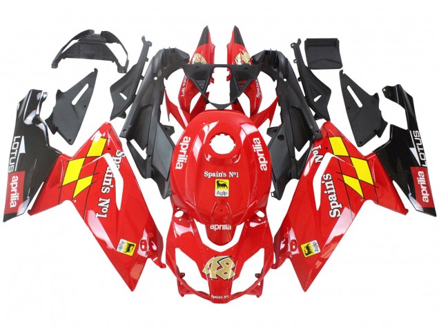 Carenados Moto Aprilia RS125 2006-2011 - Rojo Blanco Amarillo Negro