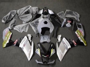 Carenados Moto Aprilia RS4 50 125 2012-2019 - Blanco Plata Gris Negro