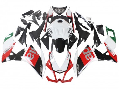 Carenados Moto Aprilia RS4 50 125 2012-2019 - Blanco Rojo Verde Negro Brillante