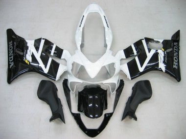Carenado Moto Honda CBR600 F4i 2004-2007 - Blanco Negro Brillante