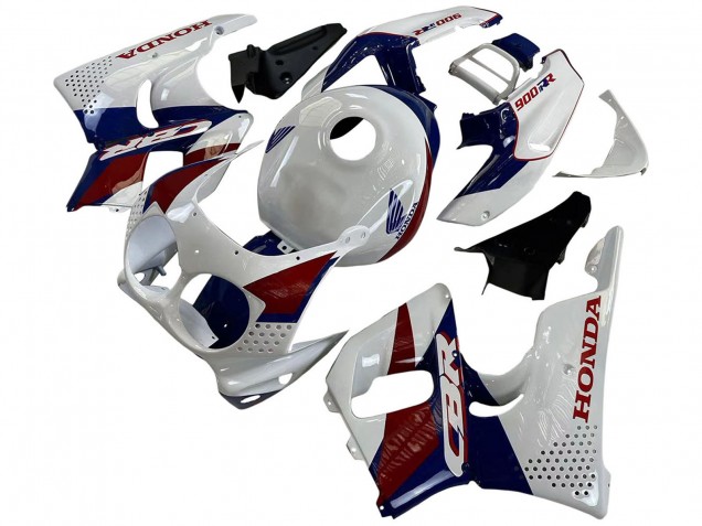 Carenados Moto Honda CBR900RR 893 1992-1993 - Blanco Rojo Azul Oscuro