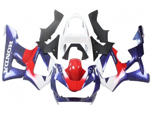 Carenados Moto Honda CBR900RR 929 2000-2001 - Blanco Rojo Azul