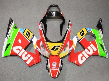 Carenados Moto Honda CBR900RR 954 2002-2003 - Blanco Rojo Amarillo Azul Verde Negro Elf Givi 6