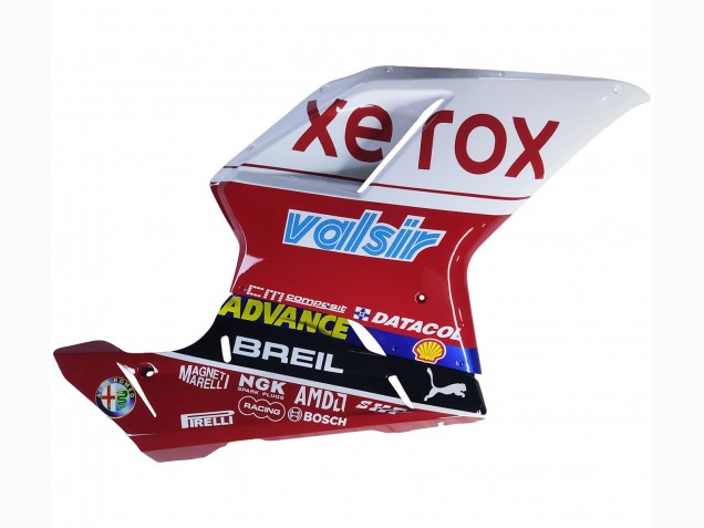 Carenados Moto Ducati 848/1098/1198 2007-2014 - Blanco Rojo Negro Brillante Valsir Xerox