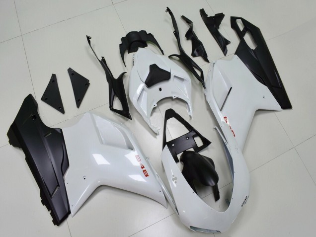 Carenados Moto Ducati 848 2007-2014 - Blanco Negro Mate
