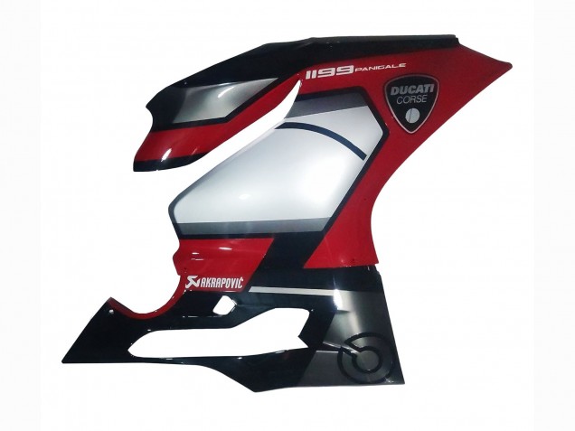 Carenados Moto Ducati 1199 2011-2014 - Rojo Plata Negro
