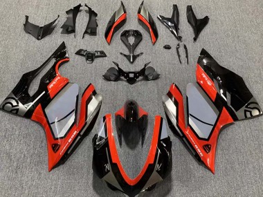 Carenados Moto Ducati 959 2015-2020 - Plata Rojo Negro Brillante