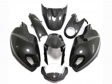 Carenados Moto Ducati Monster 696 796 1100 1100S 2008-2012 - Negro FibraCarbono Estilo