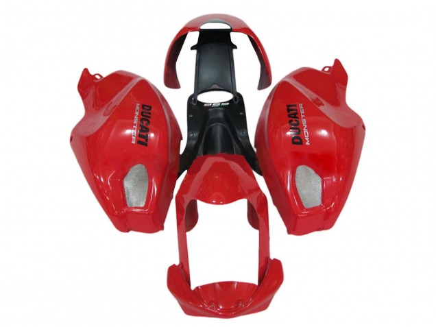 Carenado Moto Ducati Monster 696 796 1100 1100S 2008-2012 - Rojo
