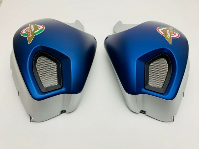 Carenados Moto Ducati Monster 696 796 1100 1100S 2008-2012 - Azul Oscuro Plata
