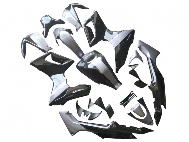 Carenados Moto Honda CBR125R 2002-2006 - Plata Negro Brillante