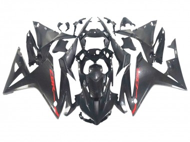 Carenados Moto Honda CBR500R 2016-2018 - Negro FibraCarbono Rojo