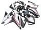 Carenados Moto Honda CBR500R 2016-2018 - Blanco Rojo Negro Mate