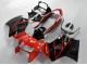 Carenados Moto Honda VFR 800 1998-2001 - Rojo Negro Brillante Raya