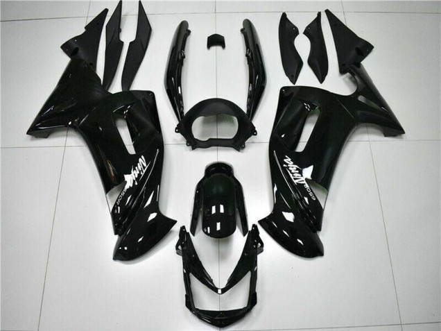 Carenados Moto Kawasaki EX650 2006-2008 - Negro Brillante Blanco