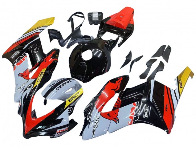 Carenados Moto Honda CBR1000RR 2004-2005 - Amarillo Rojo Blanco Lustroso Rojo Bull Repsol HRC