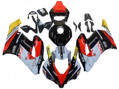 Carenados Moto Honda CBR1000RR 2004-2005 - Amarillo Rojo Blanco Lustroso Rojo Bull Repsol HRC