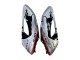 Carenados Moto Honda CBR1000RR 2004-2005 - Plata Negro Brillante Rojo Raya