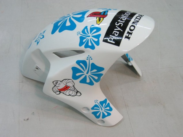 Carenados Moto Honda CBR1000RR 2004-2005 - Blanco Azul Nieve Nastro Azzurro 46