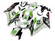 Carenados Moto Honda CBR1000RR 2004-2005 - Blanco Verde Negro Brillante Hannspree 52
