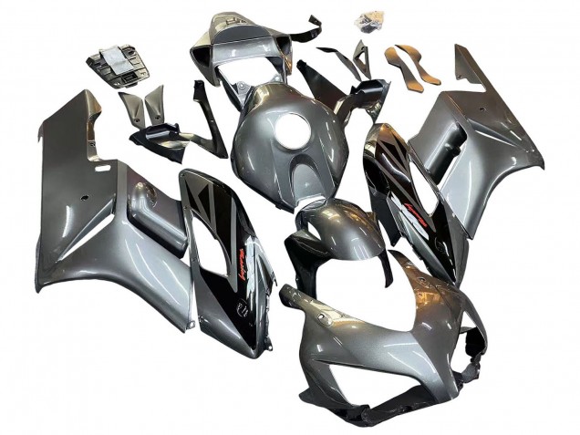 Carenado Moto Honda CBR1000RR 2004-2005 - Plata Negro Brillante