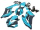 Carenados Moto Honda CBR1000RR 2004-2005 - Azul Claro Negro Brillante