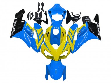 Carenados Moto Honda CBR1000RR 2004-2005 - Azul Amarillo Negro Brillante