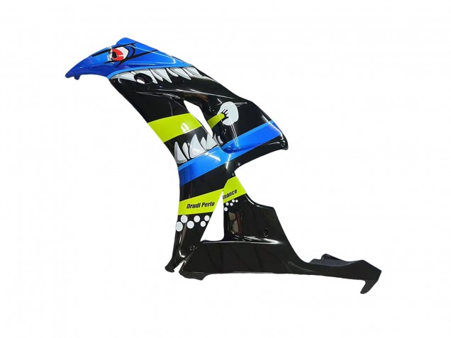 Carenados Moto Honda CBR1000RR 2006-2007 - Azul Fluorescent Verde Negro Brillante Tiburón 46