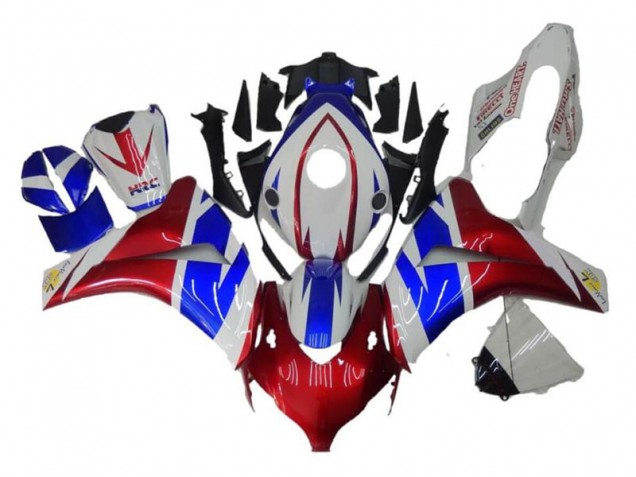 Carenados Moto Honda CBR1000RR 2008-2011 - Blanco Rojo Azul
