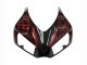 Carenado Moto Honda CBR1000RR 2006-2007 - Negro Brillante Rojo Llama