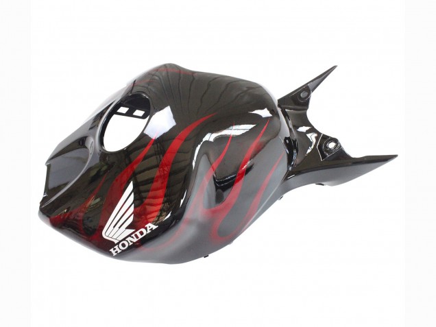Carenado Moto Honda CBR1000RR 2006-2007 - Negro Brillante Rojo Llama