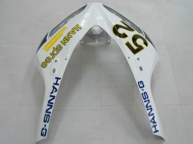 Carenados Moto Honda CBR1000RR 2006-2007 - Blanco Verde Negro Brillante Hannspree 52