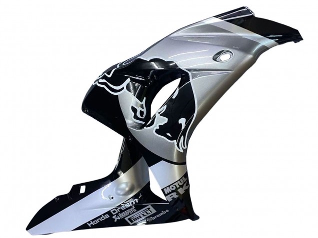 Carenados Moto Honda CBR1000RR 2006-2007 - Plata Negro Brillante Rojo Bull