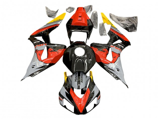 Carenados Moto Honda CBR1000RR 2006-2007 - Nardo Gris Rojo Amarillo Negro Brillante Rojo Bull Repsol HRC