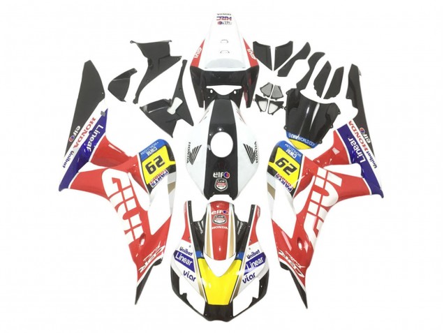 Carenados Moto Honda CBR1000RR 2006-2007 - Blanco Rojo Amarillo Azul Negro Givi Elf UniBat 29